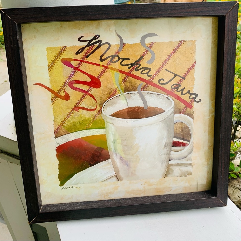 Mocha Java Decorative Wood Art Square Frame